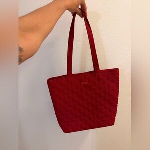 Vera Bradley Red Quilted Tote Teacher Work Travel Bag